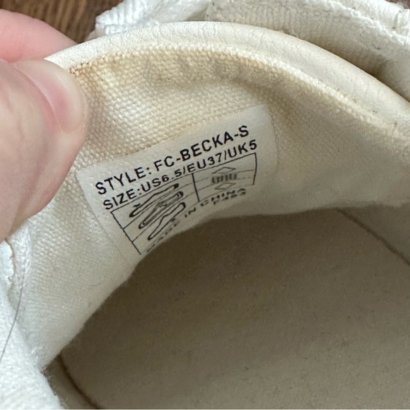 French Connection Becka Low Top Sneaker Size 6.5 - Picture 7 of 8